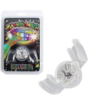 LED Flashing Light Up Teeth Glow in The Dark Mouth LED Party Favor Multicolored LED Light Up Gadget for Halloween (White) - Buy Online on SooperMarket.com