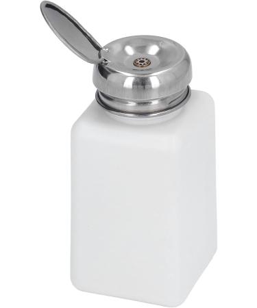 Haofy Press-Type Dispenser Pump with 200ml Capacity Featuring an ESD Static Stainless Steel Lid for Dispensing Acetone IPA Solvent Oil Press Type Dispenser Pump with (White) - Buy Online on SooperMarket.com