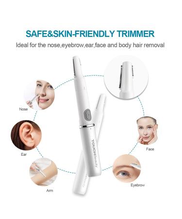 Nasal Hair Trimmer & Eyebrow Trimmer - Precision Touch Beauty Painless Nose Hair Cutter for Men & Women - AG-1458W (White) - Buy Online on SooperMarket.com