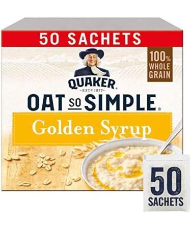 Quaker Oat Golden Syrup Breakfast Porridge Microwaveable Sachets (50 x 36g) - 2 Pack | Sold by Gronets