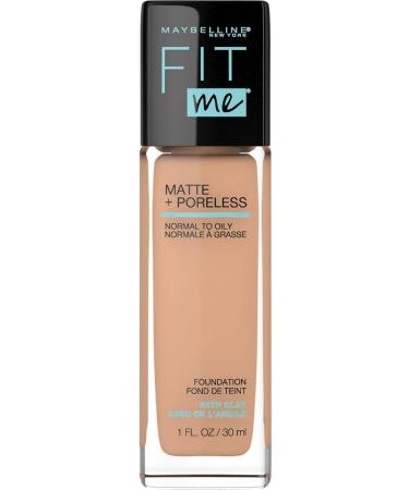 Maybelline New York Fit Me Matte + Poreless Liquid Foundation Makeup Sun Beige 1 fl. oz. and Loose Finishing Powder Medium 0.7 Oz - Buy Online on SooperMarket.com