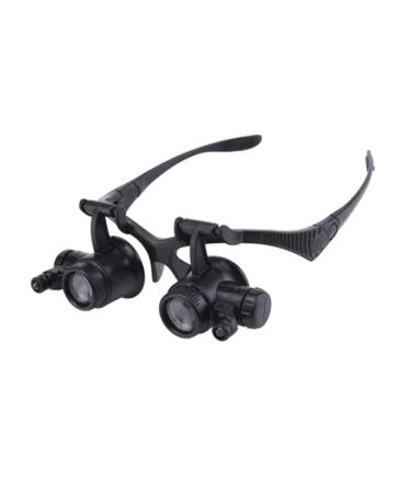 Head-Mounted Glasses-Type Magnifying Glass Portable Magnifying Glass High-Definition High-time Maintenance Watch Engraving Embroidery Reading 20 Times