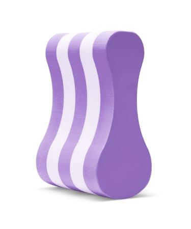 NEAGLORY Swimming Pull Float, Soft Swimming Float Kickboard, EVA 5-Layer Pull Buoy Leg Float, Pool Training Aid, Legs and Hips Support for Adults, Kids, and Beginners purple