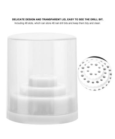 Good Insulation Nail Drill Container - White Nail Drill Case for Beauty Salons & Home Manicure - International Shipping Available - Buy Online on SooperMarket.com