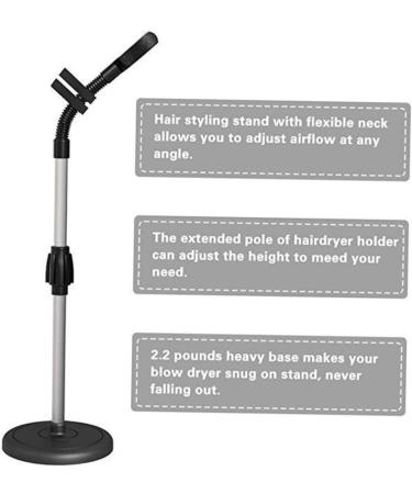 KALLORY 360 Hair Dryer Stand Hair Dryer Holder Hair Dryer Storage Bracket Blower Stand Storage Rack Pet - Buy Online on SooperMarket.com