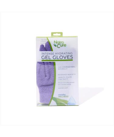 NatraCure Moisturizing Gel Gloves - Lavender | For Dry, Cracked Skin, Aging Hands, Eczema & Cuticles - Buy Online on SooperMarket.com