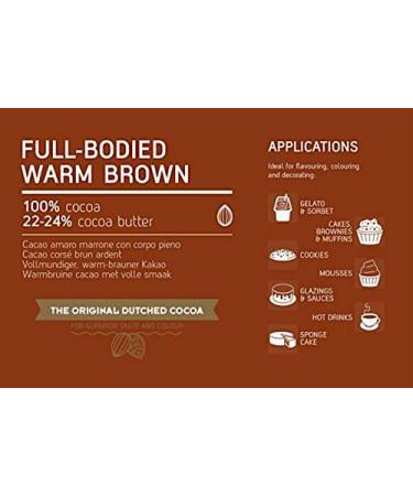 Van Houten - Full-Bodied Warm Brown Cocoa Powder (22-24% cocoa butter) 1kg - Buy Online on SooperMarket.com