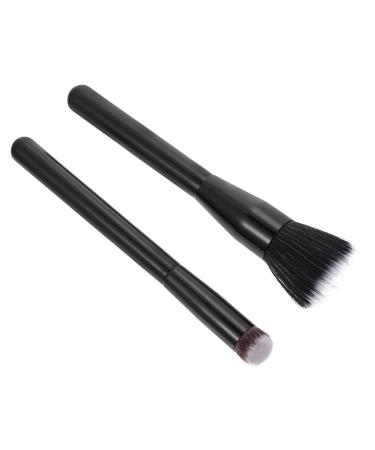 Healeved 2 Pcs Highlight Brush Makeup Brush Creme Blush Double-fiber Makeup Brush Artificial Fiber