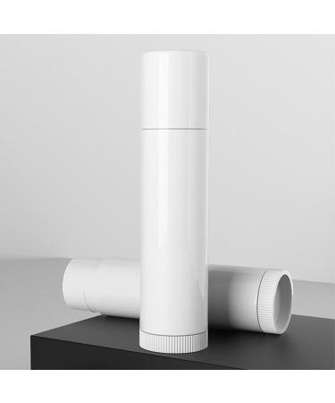 50Piece Empty Lipstick Tube 5g White Plastic Lip Balm Containers For DIY Homemade Lip Care Products Lip Balm Packaging - Buy Online on SooperMarket.com