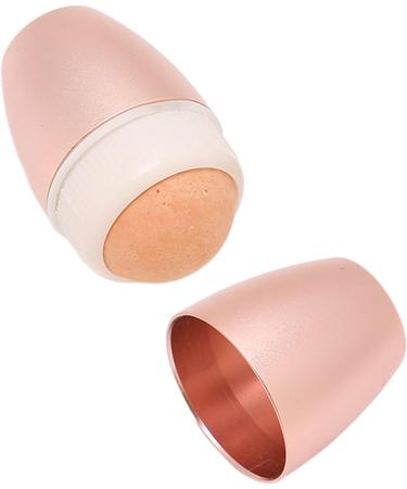 Oil Absorbing Volcanic Face Roller Pink Cute Oil Control Stone Facial Roller for Skin Massage Easy Using Facial Roller for Oily and Acne Prone Skin Mini Portable Facial Beauty Tool for Travel - Buy Online on SooperMarket.com