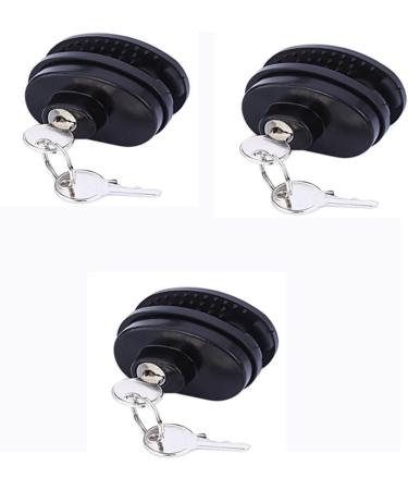Gun Lock Trigger Lock Padlock for Weapons With Keys Black 3pcs