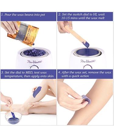 Charmonic 17.5 Oz Hard Body Hair Wax Beans for Men and Women - Lavender Depilatory Wax Beads - 500g/1.1 lb - Buy Online on SooperMarket.com