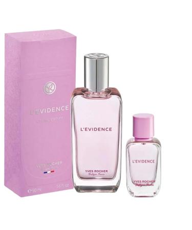 Yves Rocher L Evidence Eau de Parfume for Women Set of 2-50 ml. / 1.7 fl.oz. and 5 ml./0.16 fl.oz.