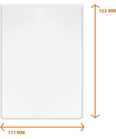 Buy A6 Protective Covers for ID Cards & Vaccination Certificates | 3-Pack | 148x105mm - Buy Online on SooperMarket.com