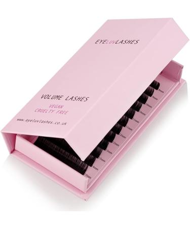 Volume Lash Trays Silk Eyelash Extensions Individual Eyelashes Soft Lightweight Lashes Semi Permanent Eyelashes Eyeluvlashes (CC Curl 0.03 08mm Length) CC Curl 0.03 08mm Length