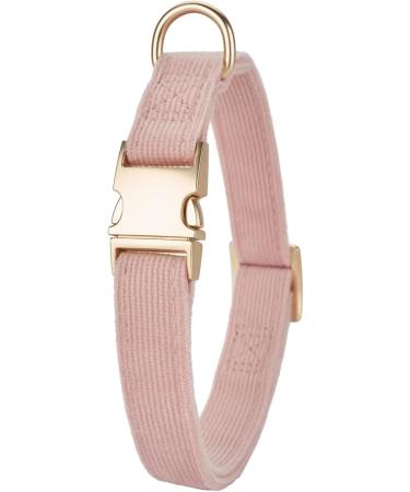 Yudote Ultra-Like Dog Collar for Small Dogs - Natural Cotton Cord Dusty Pink Sensitive Skin - 1 Pack - Buy Online on SooperMarket.com