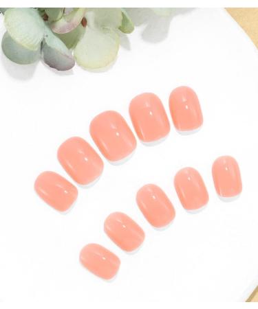 Sethexy Short Square Pink False Nails - 24Pcs Glossy Pure Color Collection for Women and Girls - Buy Online on SooperMarket.com