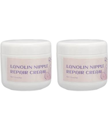 2-Pack Lanolin Nipple Cream 30g - Moisturizing Balm for Breastfeeding, Pain Relief - Buy Online on SooperMarket.com