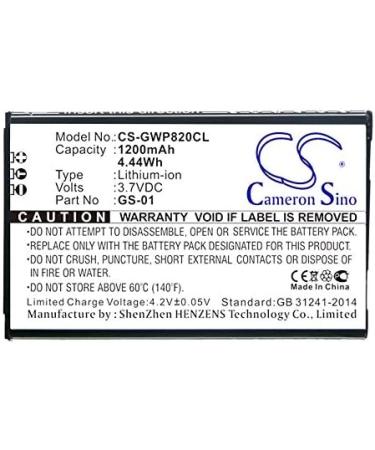 High-Quality Battery Replacement for WP820 DP730 WP810 GMD1208 GS-01 - International Shipping Available - Buy Online on SooperMarket.com