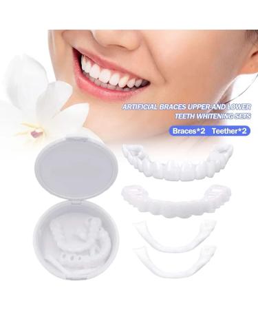 JMBK 5 Pairs Cosmetic Prosthesis Teeth - Fake Teeth Veneer for Comfort Fit & Confidence | Instant Snap-On Solution - Buy Online on SooperMarket.com