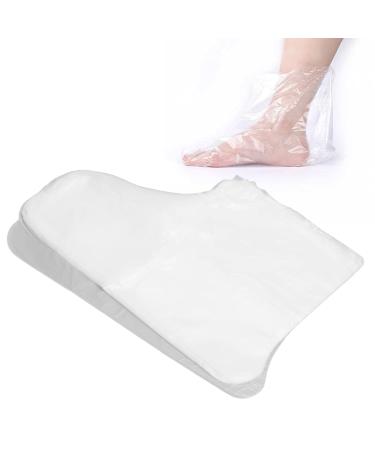 100 Disposable Plastic Paraffin Foot Covers - Spa Foot Care Inserts for Pedicure & Therapy - Buy Online on SooperMarket.com