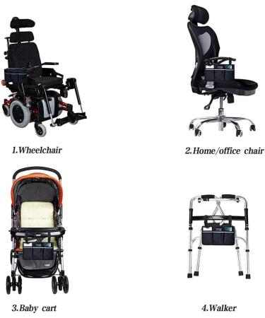 yuoseg Wheelchair Armrest Side Storage Bag Suitable for Most Walking Wheels and Mobile Equipment - Buy Online on SooperMarket.com