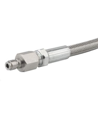 Gurlleu 4500psi Stainless Steel Paintball Filling Hose Whip Extension - 24 inch - Buy Online on SooperMarket.com