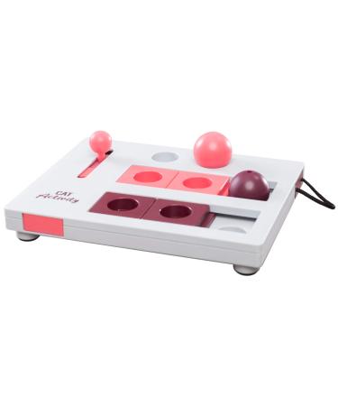 TRIXIE Cat Activity Brain Mover Strategy Game for Mental Stimulation Interactive Play for Cats Treat Dispenser Cat Toy Brain Mover Toy