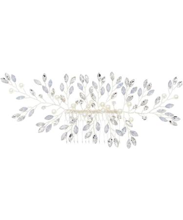 Bride Wedding Hair Comb Hair Accessories with Crystal Bridal Side Combs Headpiece for Women and Girls Bridal Headpiece - Buy Online on SooperMarket.com