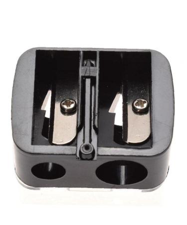Danlai Cosmetic Pencil Sharpener Eye Makeup Sharpener 2 Hole Precision Sharpener For Eyebrow Lipstick Eyeliner Pen