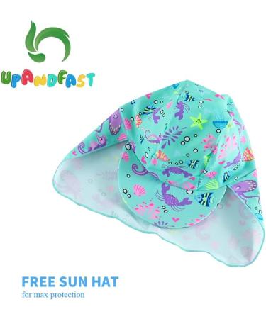 UPF 50+ Green Octopus Zipper Swimwear for Baby Boys/Girls | 12-18 Months - Buy Online on SooperMarket.com