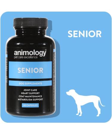 Animology Senior Dog Food Supplement - 60 Capsules (ANM0240) | Support Your Aging Pet's Health - Buy Online on SooperMarket.com