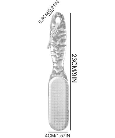 Teksome Pumice Stone Foot File - 2 in 1 Foot Rasp for Cracked Heel - Foot Rasp for Cracked Heel Reduces Calluses & Corns Foot File for Foot Care Wet/Dry Feet Transparent - Buy Online on SooperMarket.com