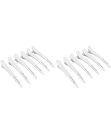 Hair Styling Clips Plastic Sturdy White Practical Duckbill Hair Clip for Hairstyling - Buy Online on SooperMarket.com