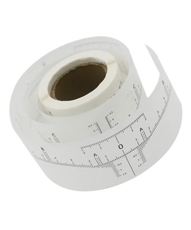 Angoily 1 Roll Disposable Ruler Stickers Eyebrow Ruler Sticker Disposable Brow Measurer Woman Tool
