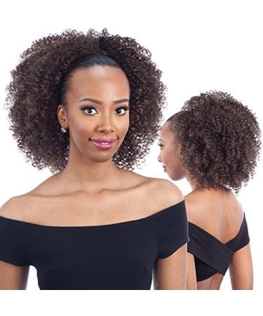 FreeTress Equal Synthetic Hair Drawstring Ponytail Bohemian Fro (1B)