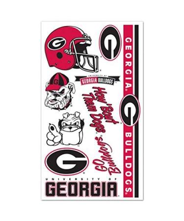 WinCraft NCAA University of Georgia Tattoos  Black