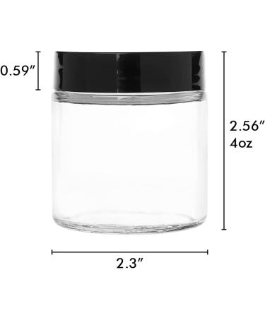Hoa Kinh 4oz Glass Jars with Lids - 12 Pack Mini Round Canning Storage Containers for Lotions, Powders, Ointments - Buy Online on SooperMarket.com