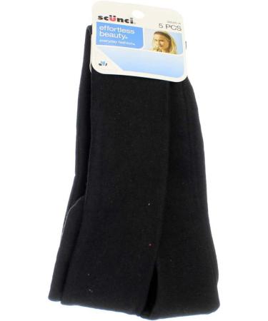 Scunci Effortless Beauty Black Headwraps - Set of 5 for Stylish Hair Solutions - Buy Online on SooperMarket.com