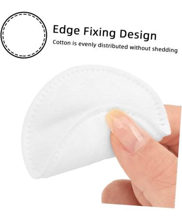 Balacoo 200 Pcs Overlock Cotton Makeup Pads - Thick Absorbent Facial Washing Patches & Remover Pads for Travel - 6x6cm Round Cosmetic Pads - Buy Online on SooperMarket.com