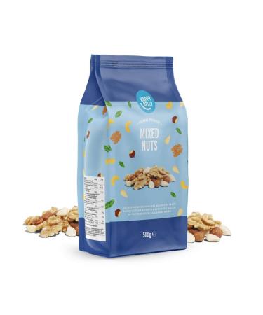 Amazon Brand - Happy Belly Mixed Nuts 500g 500 g (Pack of 1)
