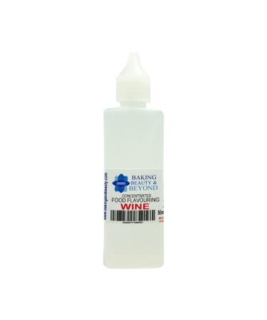 Baking Beauty and Beyond Concentrated Food Flavouring Oil - Dozen of Professional Quality Food Grade Flavouring Oil for Candy Making Baking Cooking Lip Balm and Lip Gloss - Wine (50ml)