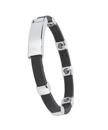 Magnetic Silicone Balance Bracelet Waterproof Sport Black