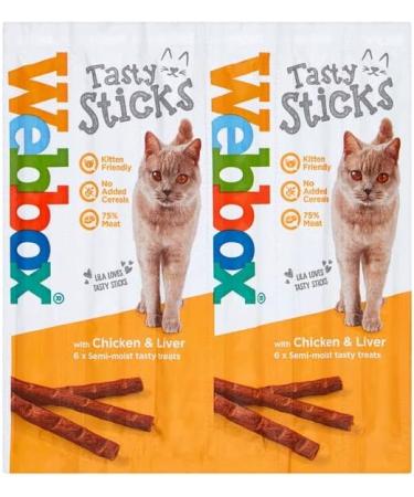 Pulla Variety Cat Sticks Cat Tasty Salmon & Trout Chicken & Liver Turkey & Lamb Beef and Rabbit - Sticks 24 Sticks (4pack) - Buy Online on SooperMarket.com