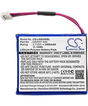 Replacement Battery for Qolsys IQ Panel 2 QR0041-840 SP584646-1S2P | 3000mAh - Fast International Shipping - Buy Online on SooperMarket.com
