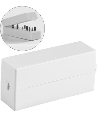 Nail Drill Bit Box 30 Holes Dustproof Drill Bit Case Holes Nail Art Drill Grinding Head Bit Display Storage Box Rack Manicure Tool Suitable for Professional Use or Home Use - Buy Online on SooperMarket.com
