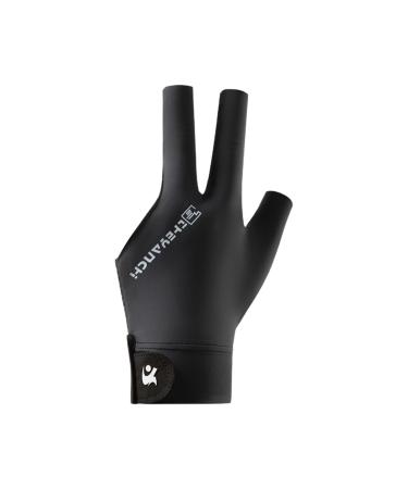 Tokaneit Three Fingers Billard Gloves Breathable Pool gloves snooker gloves non -slip pool gloves open three fingers pool gloves left -handed pool gloves black