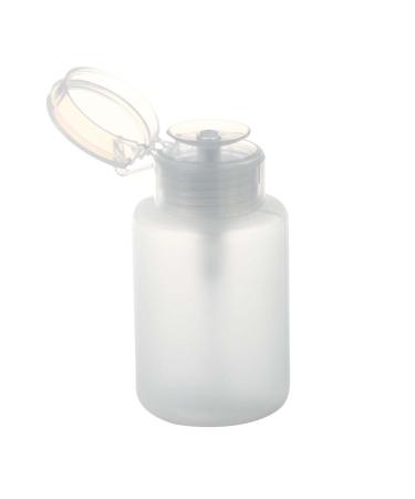 Bntaomle 150ml Nail Art Makeup Polish Plastic Pump Dispenser Bottle Remover White
