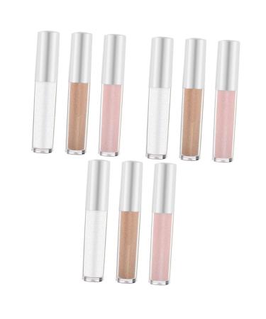 NOLITOY 9 Pcs Polarized Monochrome Eyeshadow Professional Makeup Silk Women's Makeup Tool Portable Eyeshadow Shimmer Eyeshadow Glitter Eyeshadow Makeup Stuff Long Lasting Eyeshadow Liquid