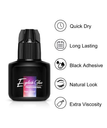 Buy Professional Eyelash Glue - Extra Strong Latex-Free Semi-Permanent for Extensions | 10ML | Fast International Shipping - Buy Online on SooperMarket.com